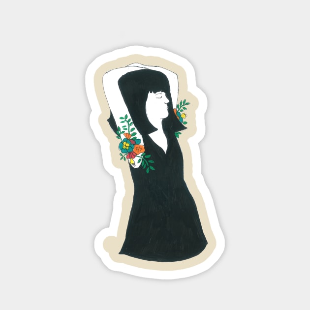 Flower Girl Sticker by DoodlesAndStuff